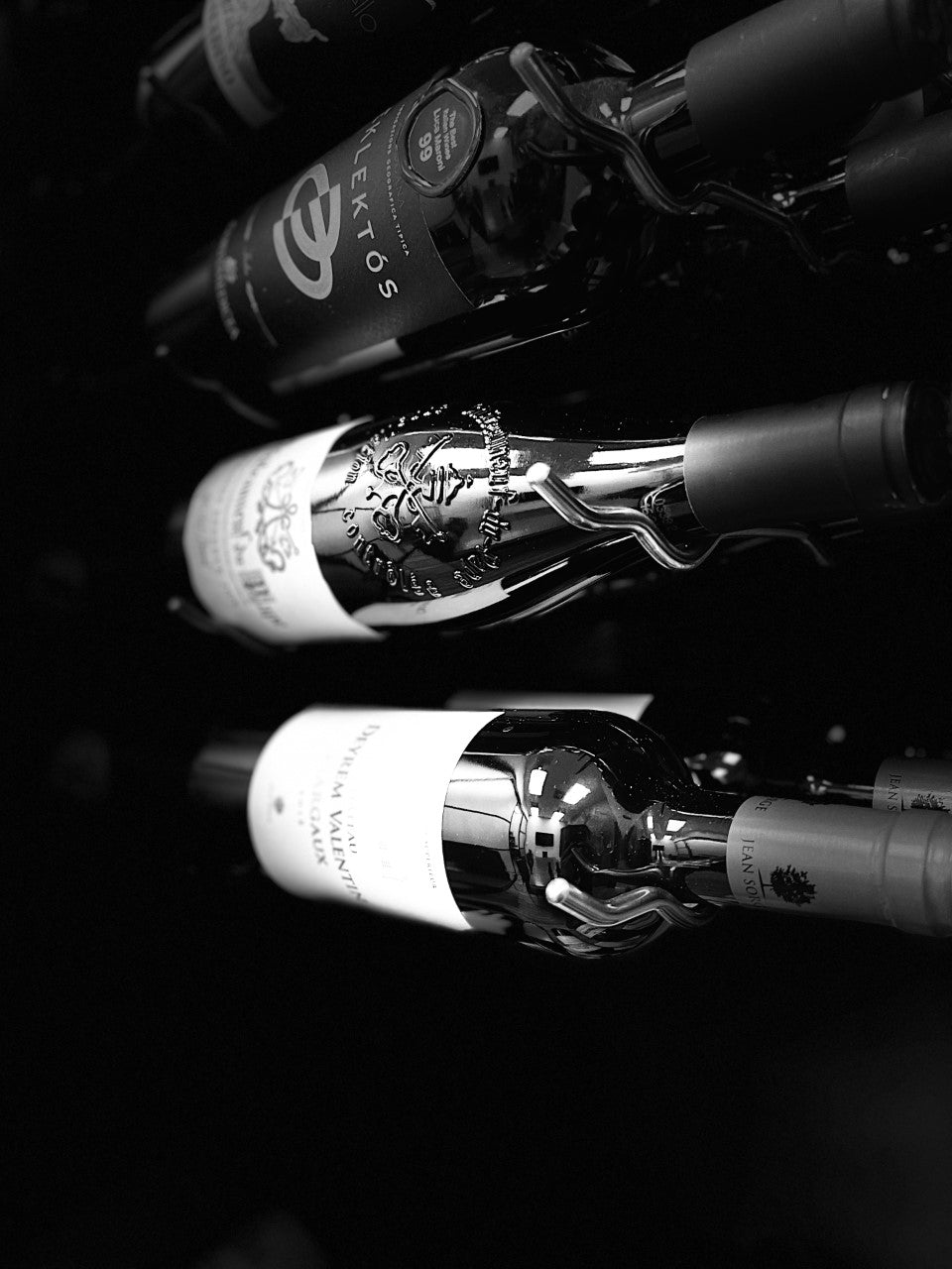 Image of Wine Bottles on Wine Rack